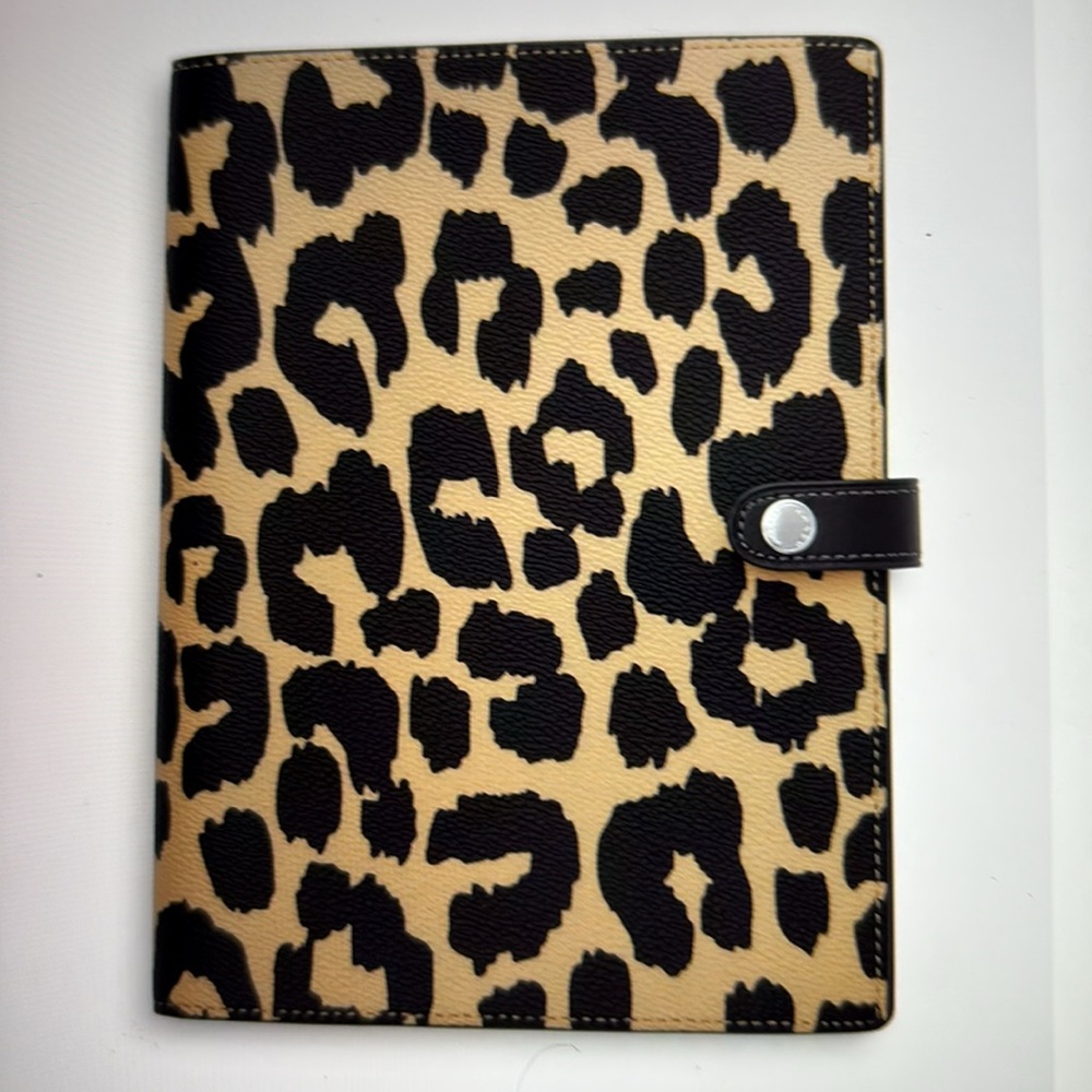 🐆 COACH NOTEBOOK WITH LEOPARD PRINT 🐆 NWT 🐆 - Picture 4 of 16